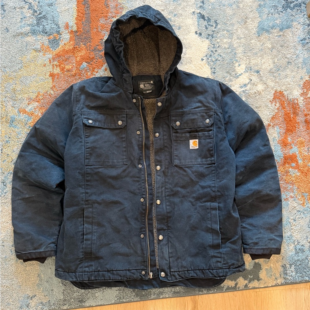 Carhartt Men's Navy Hooded Performance Jacket